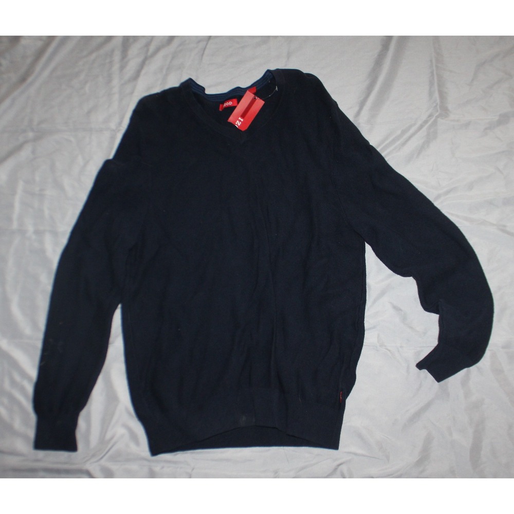 Men's Izod V-neck sweater size S navy NWT